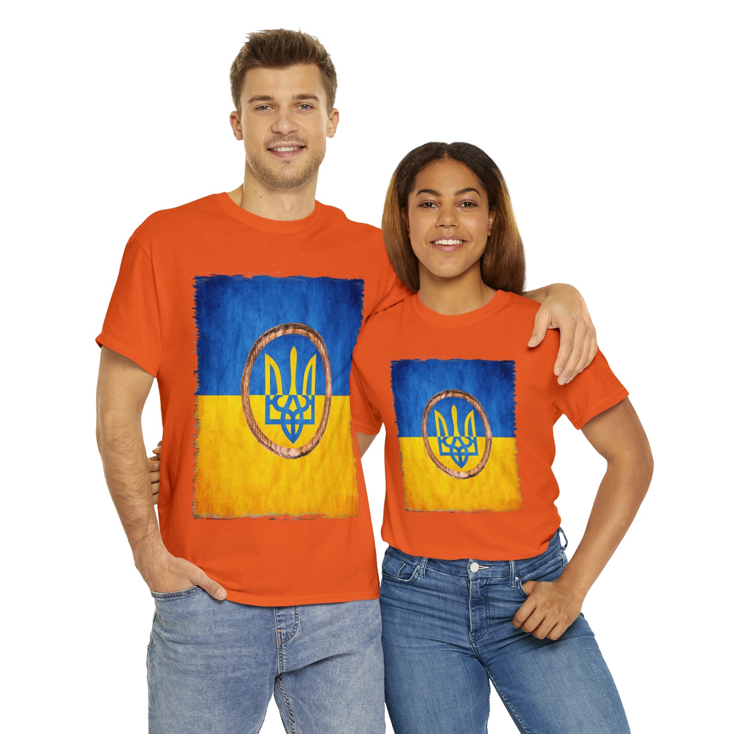 UKRAINIAN TRIDENT - Unisex Heavy Cotton Tee