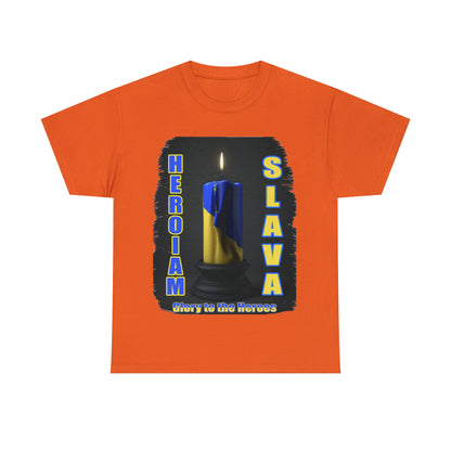 Remembrance Candle - "Heroiam Slava! - Glory to the Heroes" unisex T-shirt