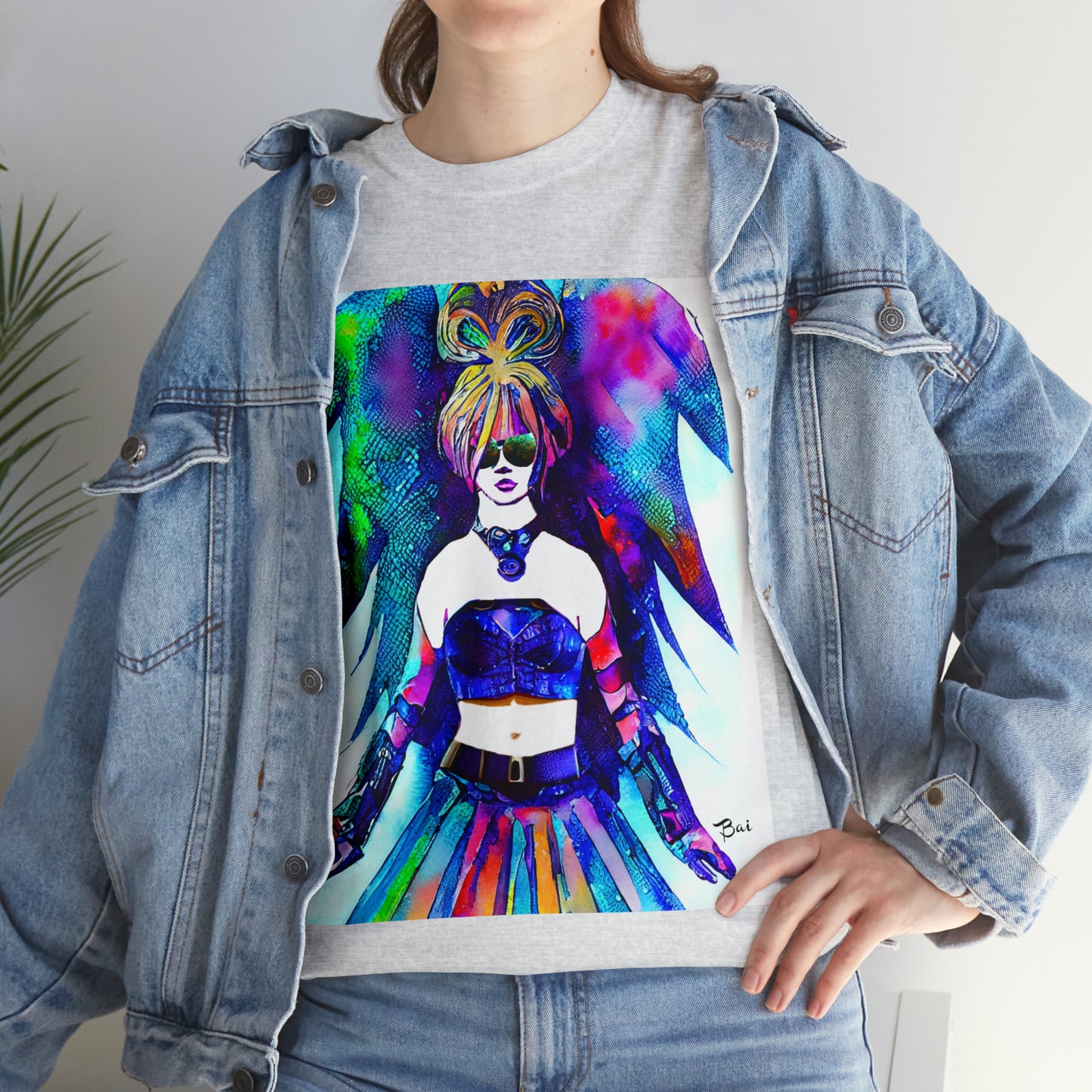 CYBER GIRL - Airt on a Shirt  - Unisex Heavy Cotton Tee - AUS