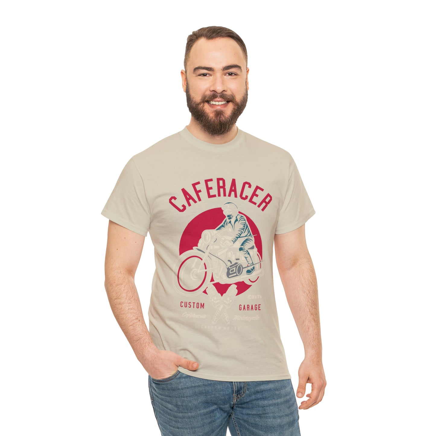 CAFE RACER Custom Garage - Unisex Heavy Cotton Tee