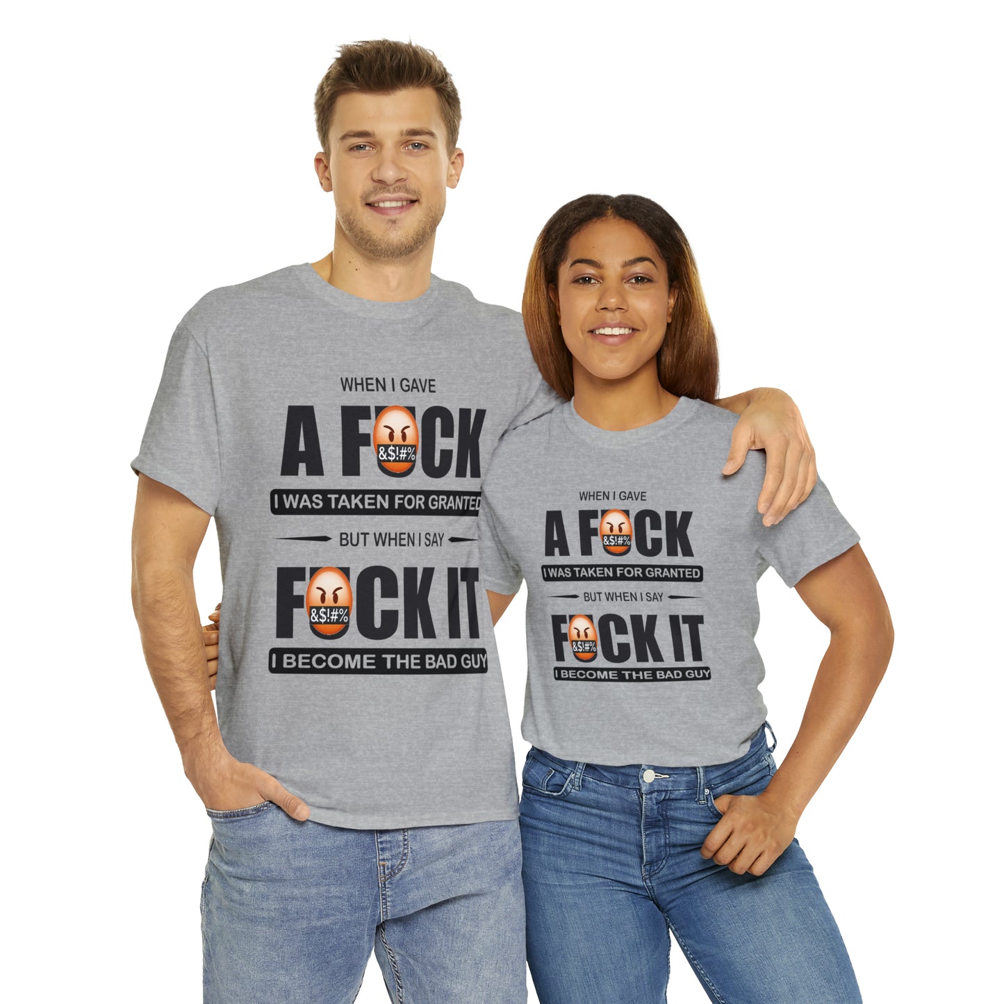 WHEN I GAVE A F***" - Funny Unisex Heavy Cotton Tee - USA