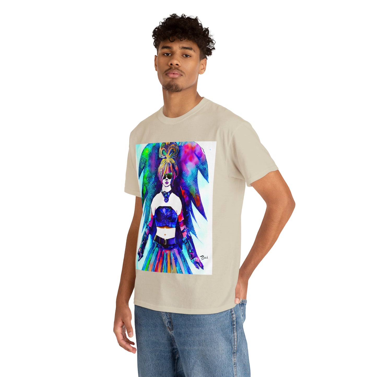 CYBER GIRL - Airt on a Shirt  - Unisex Heavy Cotton Tee - AUS