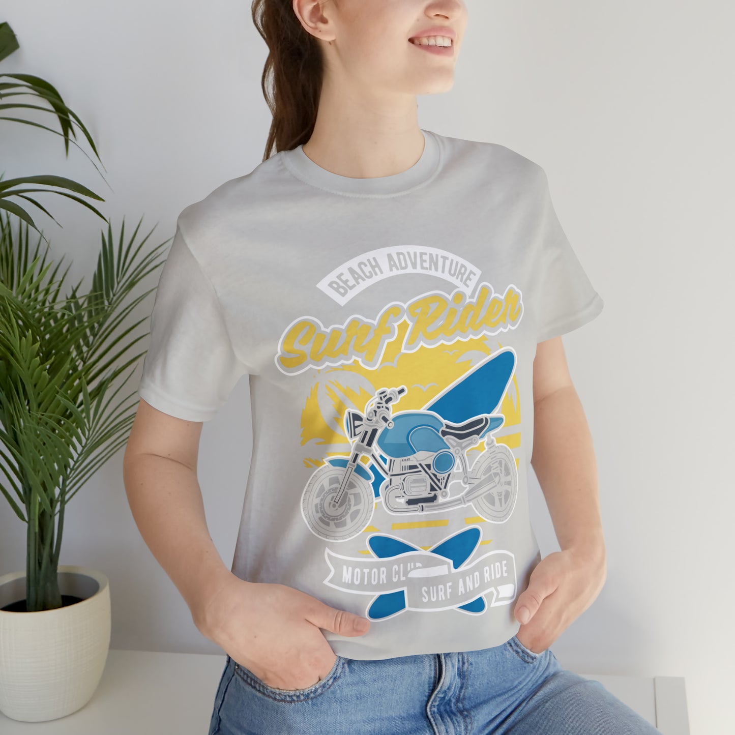 SURF RIDER - Printed in the USA - Unisex Jersey Short Sleeve Tee