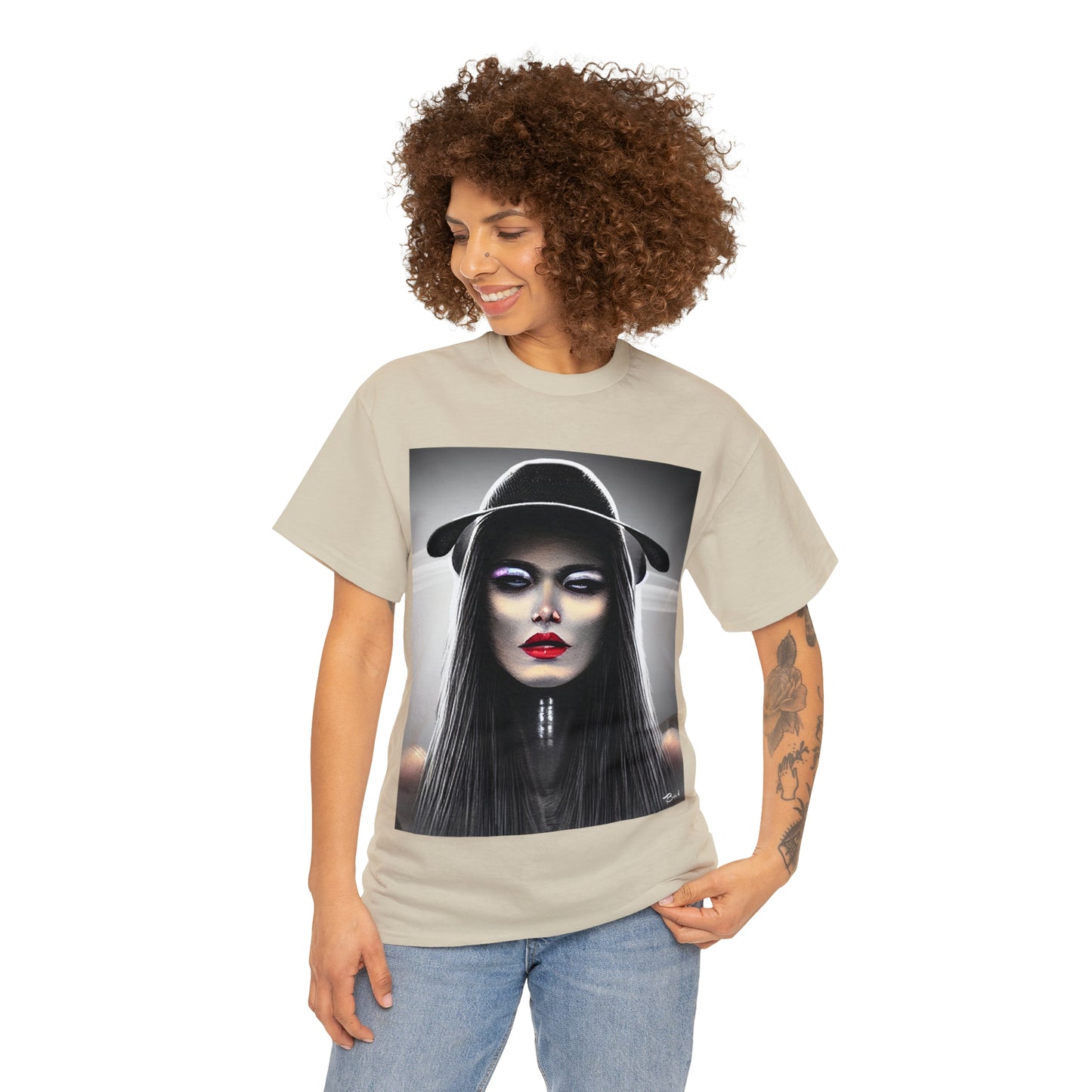 CYBERPUNK WITCH - Airt on a Shirt  - Unisex Heavy Cotton Tee - AUS