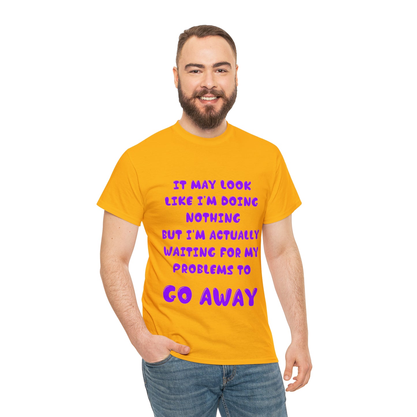 It May Look Like I'm Doing Nothing...  - Unisex Heavy Cotton Tee - AUS