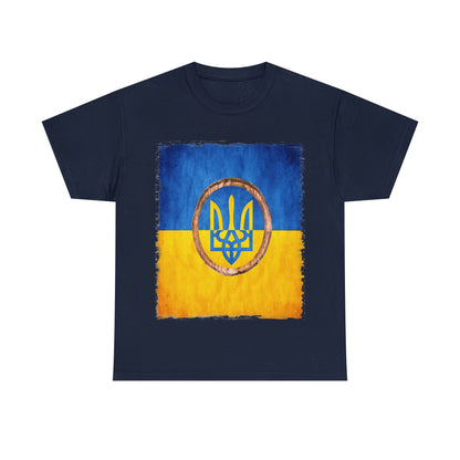 UKRAINIAN TRIDENT - Unisex Heavy Cotton Tee