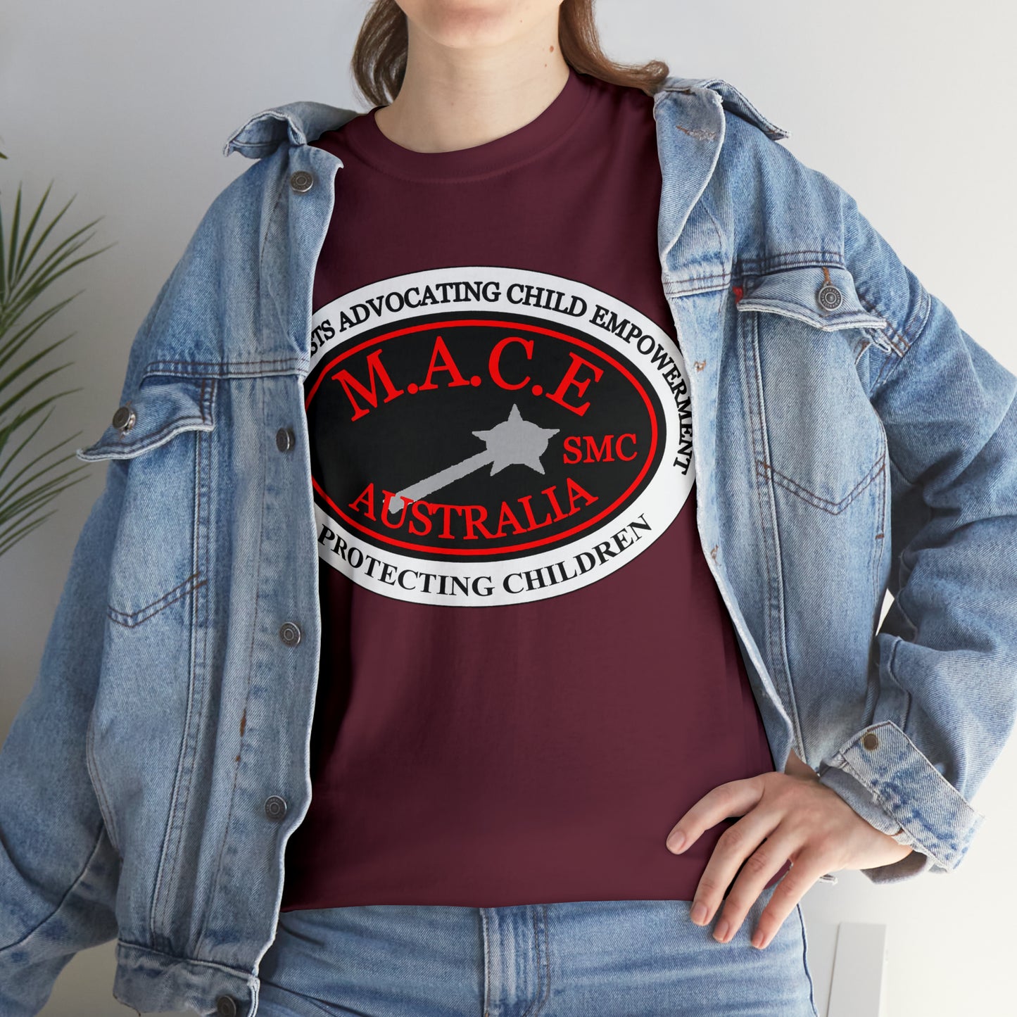 M.A.C.E. Plain Emblem - Unisex Heavy Cotton Tee