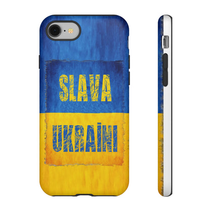 "SLAVA UKRAĪNI" FLAG - Tough Cases