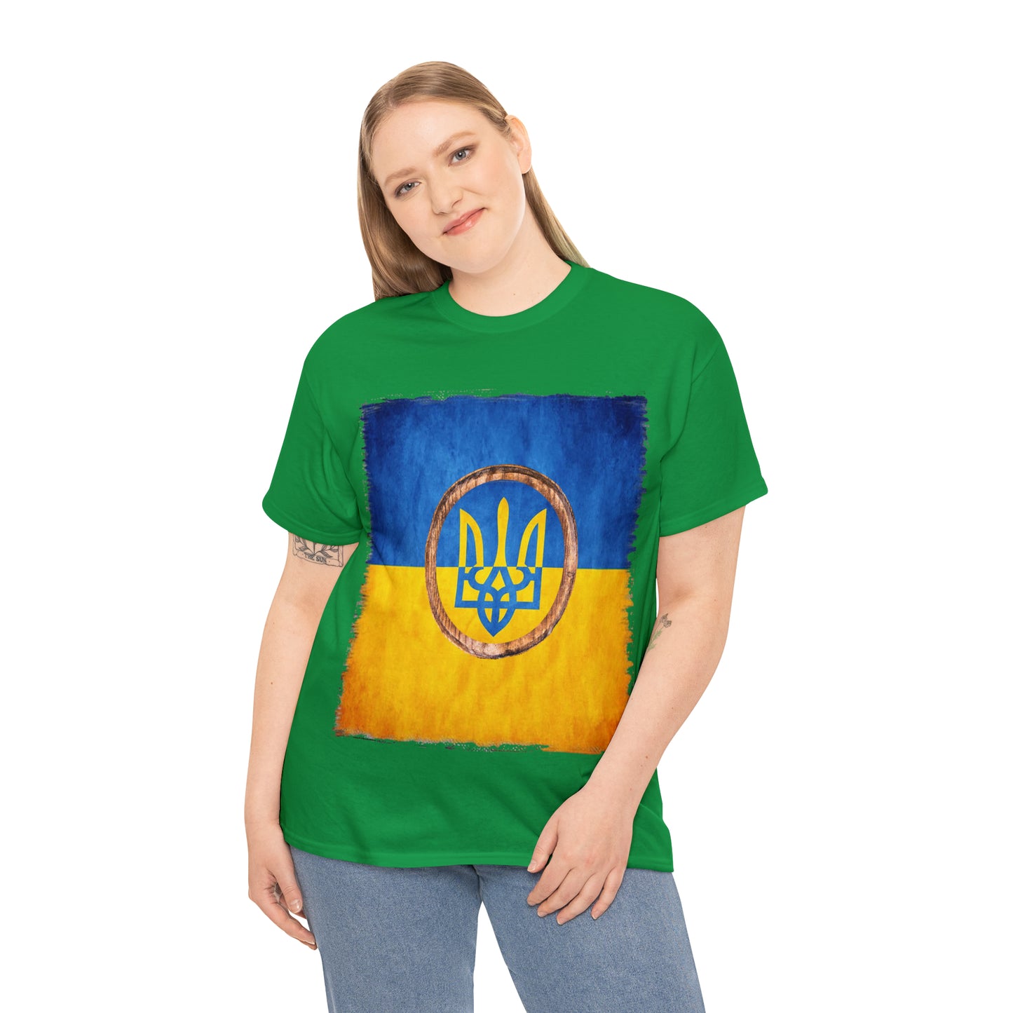 UKRAINIAN TRIDENT - Unisex Heavy Cotton Tee