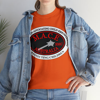 M.A.C.E. Emblem & Back Hands - Unisex Heavy Cotton Tee