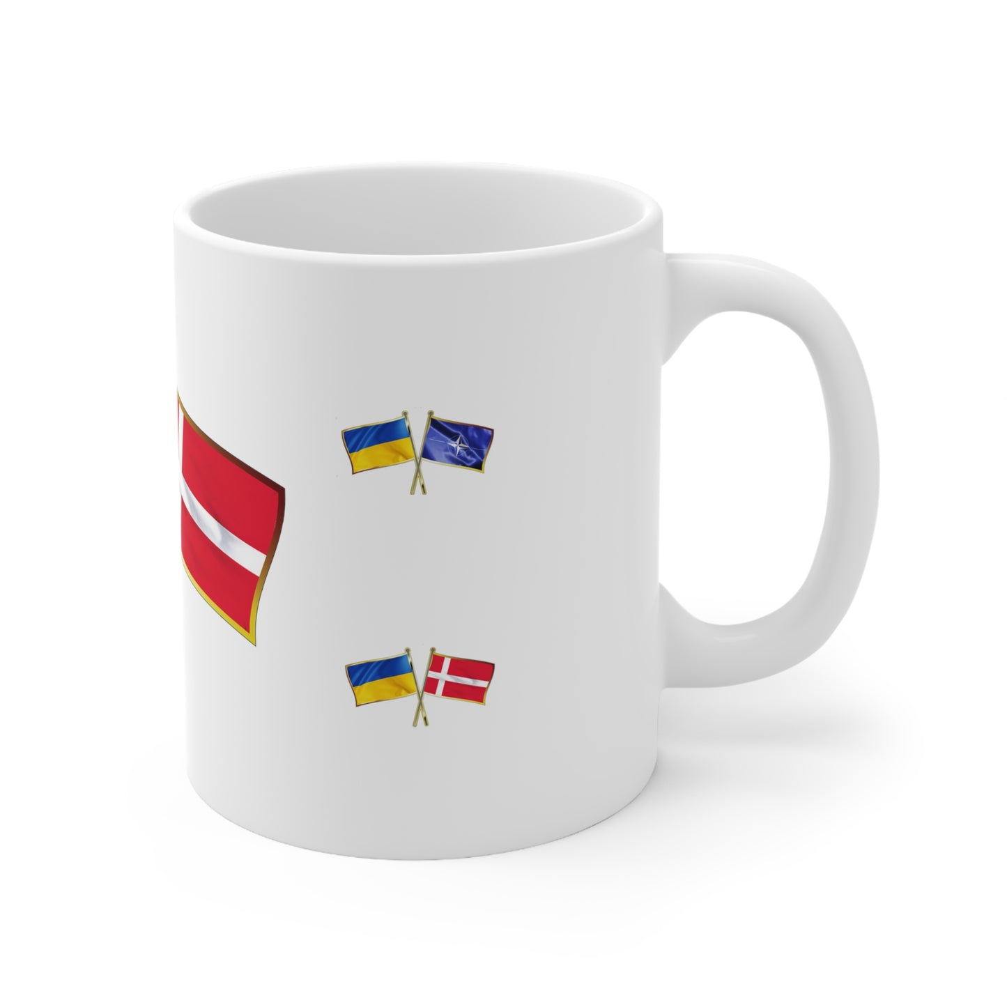 Ukrainian-Danish NATO Supporter Mug