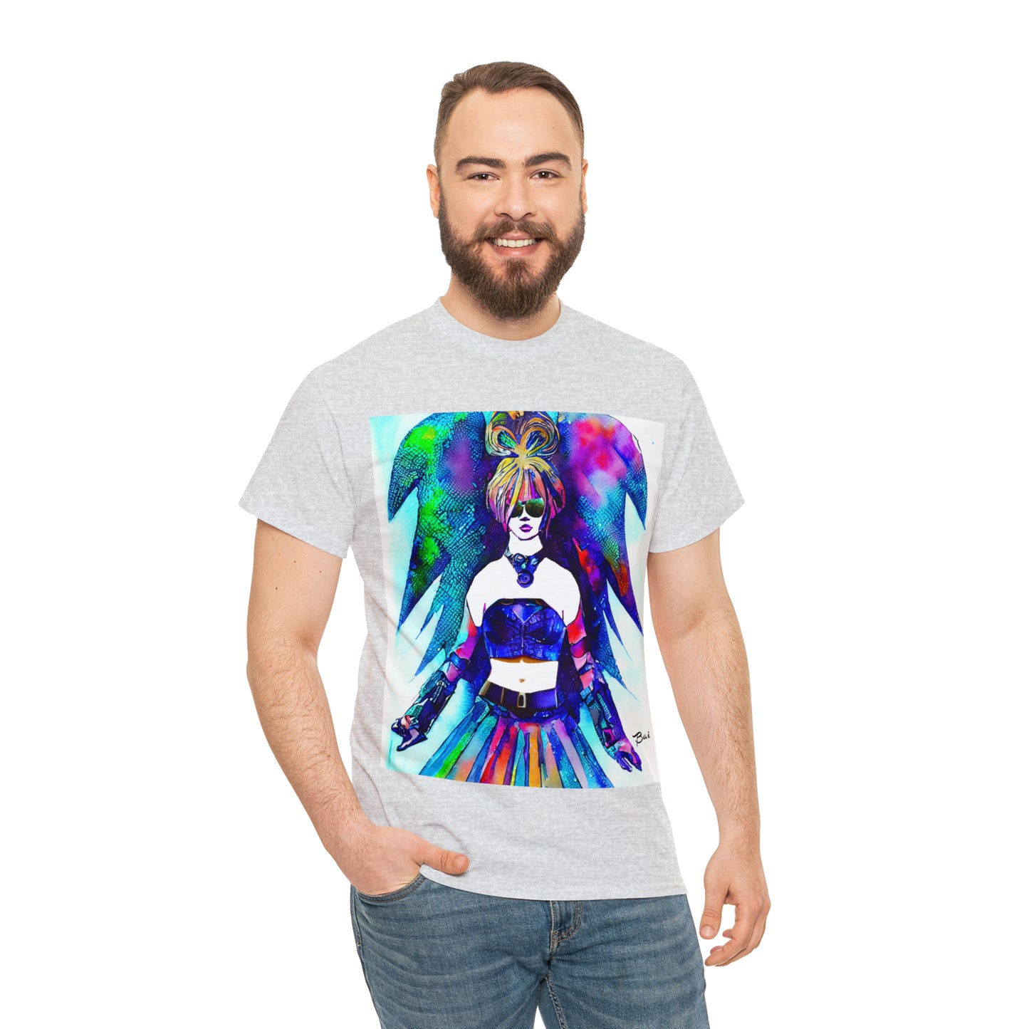 CYBER GIRL - Airt on a Shirt  - Unisex Heavy Cotton Tee - AUS