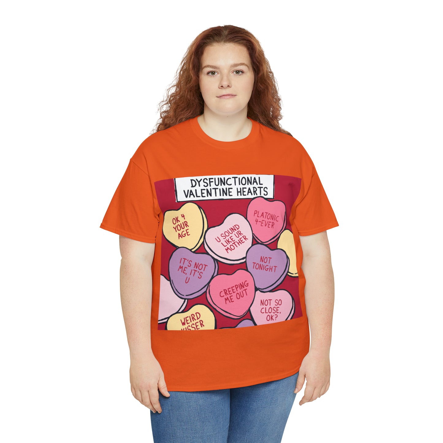 Dysfunctional Valentine's Hearts - Unisex Heavy Cotton Tee