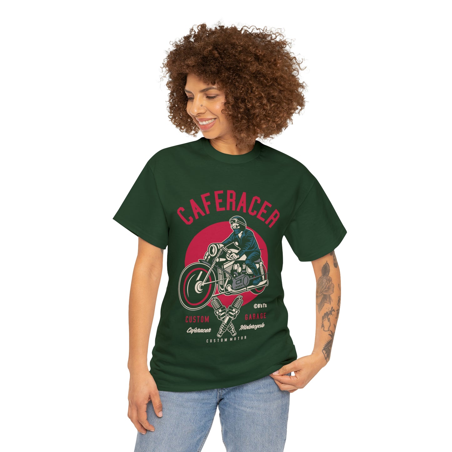 CAFE RACER Custom Garage - Unisex Heavy Cotton Tee