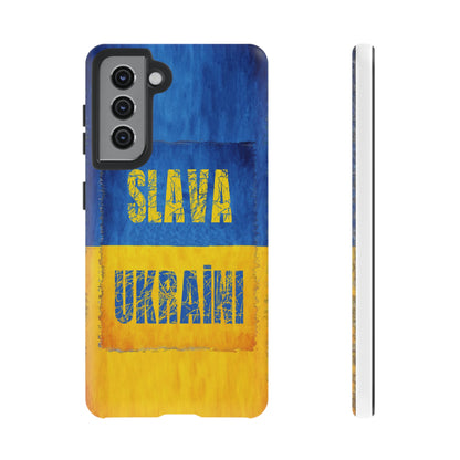 "SLAVA UKRAĪNI" FLAG - Tough Cases