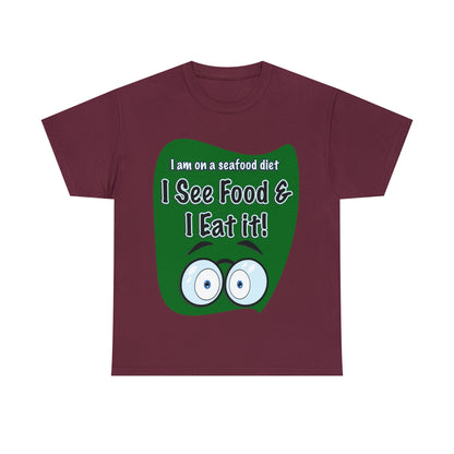 I See FOOD - Funny Unisex Heavy Cotton Tee - AUS