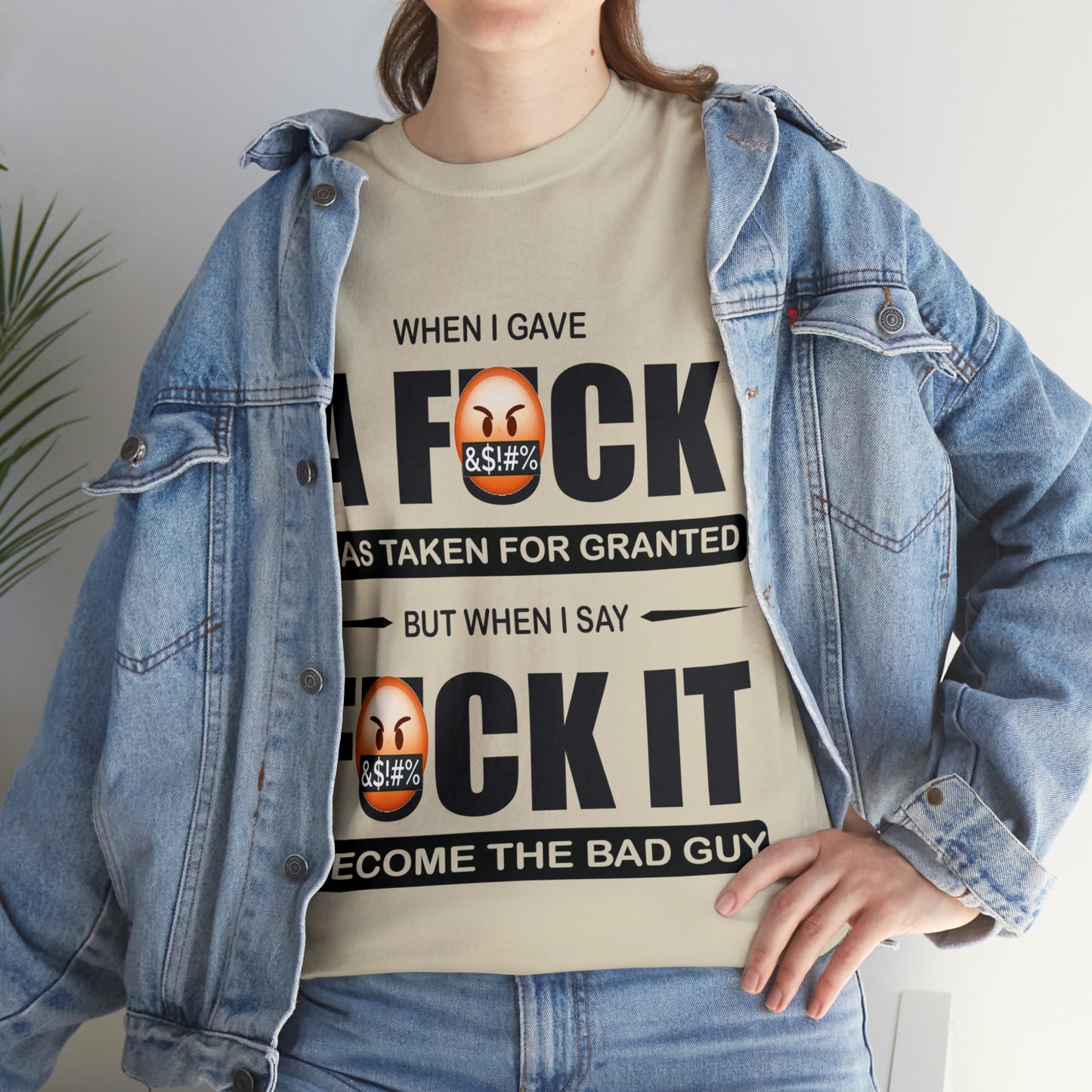 WHEN I GAVE A F***  - Funny Unisex Heavy Cotton Tee - AUS