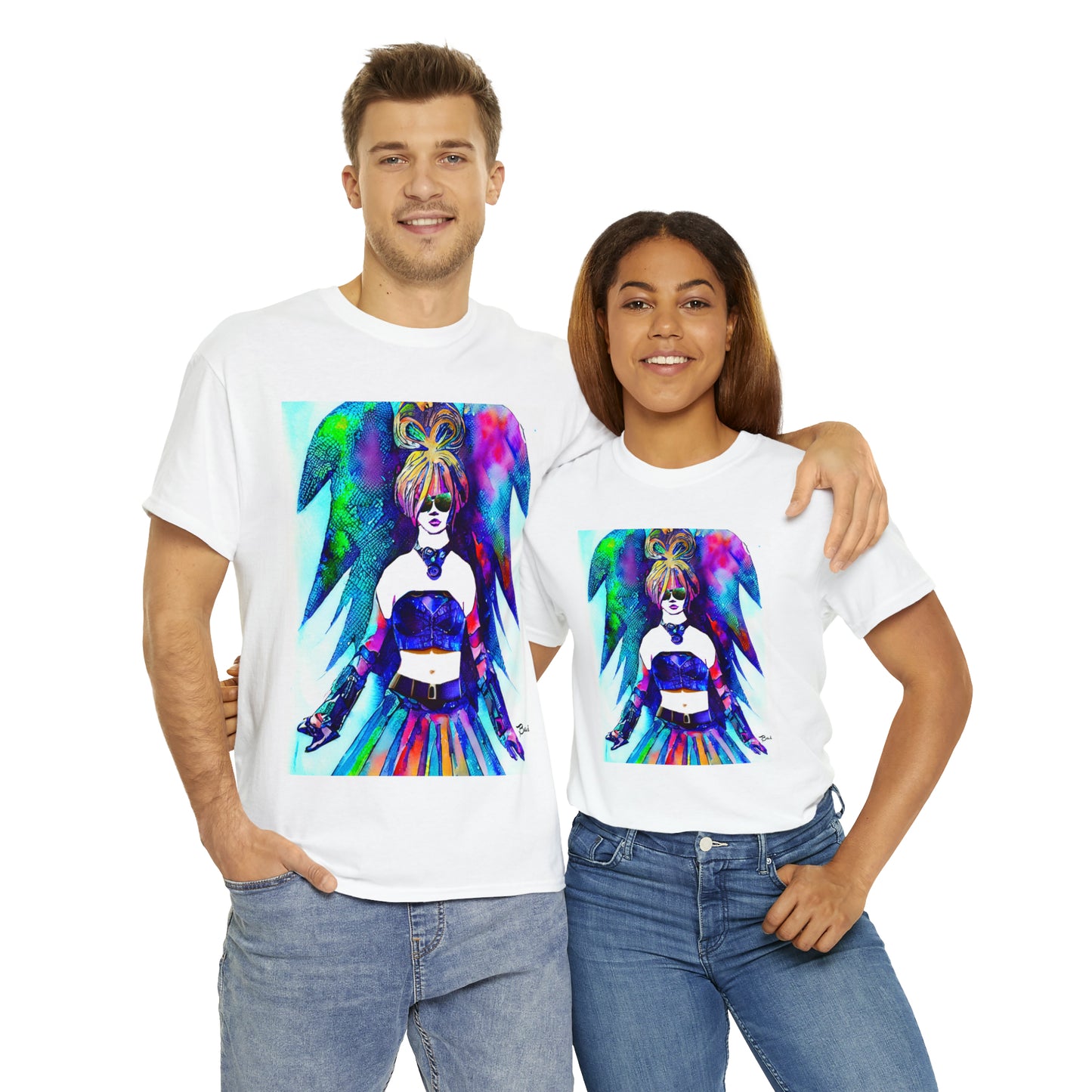 CYBER GIRL - Airt on a Shirt  - Unisex Heavy Cotton Tee - AUS