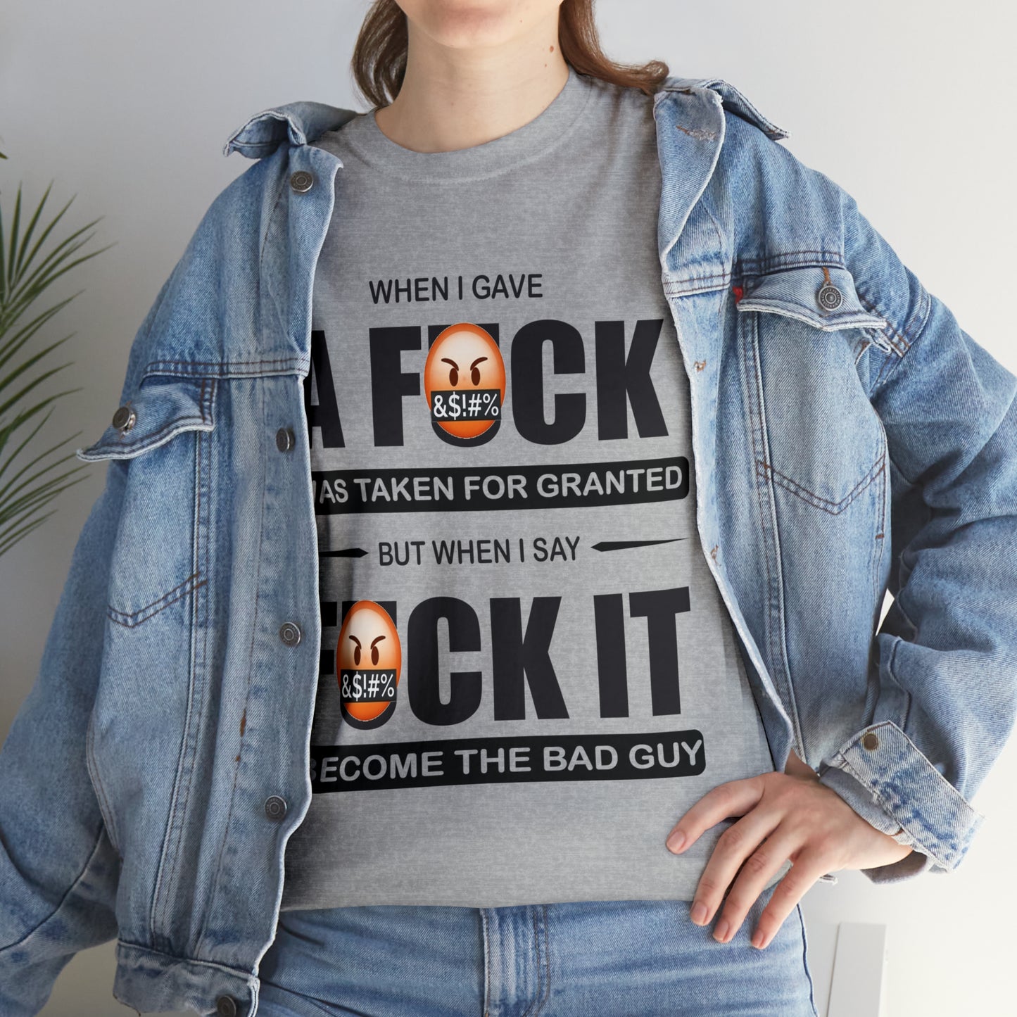 WHEN I GAVE A F***" - Funny Unisex Heavy Cotton Tee - USA