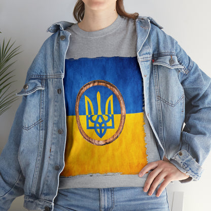 UKRAINIAN TRIDENT - Unisex Heavy Cotton Tee