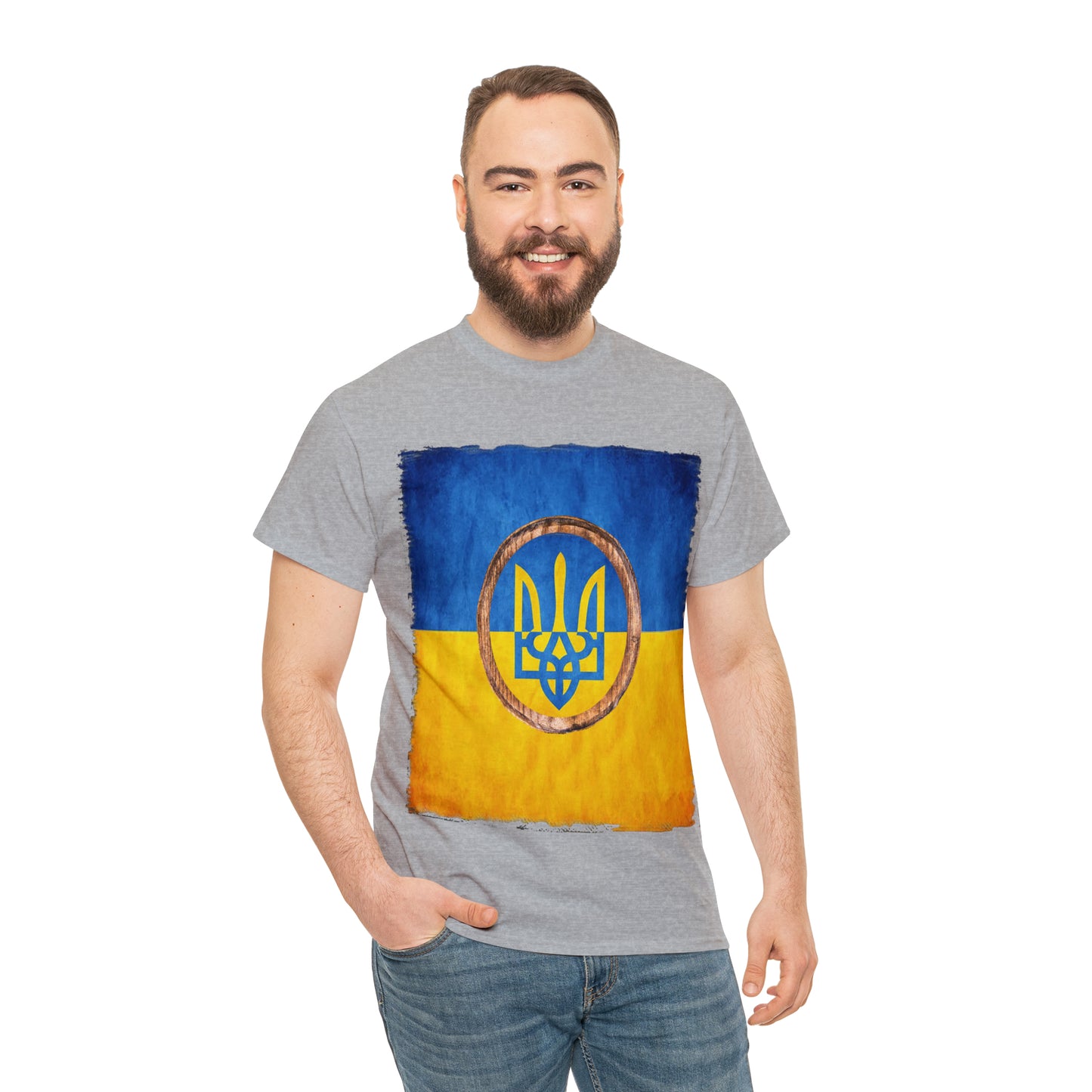 UKRAINIAN TRIDENT - Unisex Heavy Cotton Tee