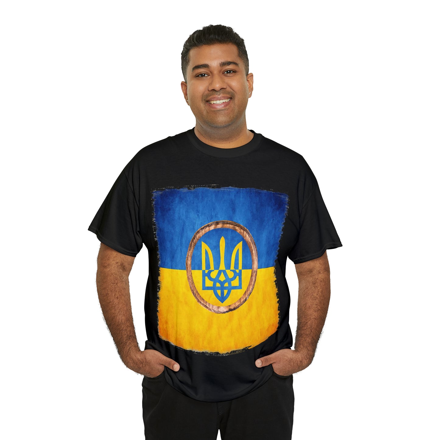 UKRAINIAN TRIDENT - Unisex Heavy Cotton Tee