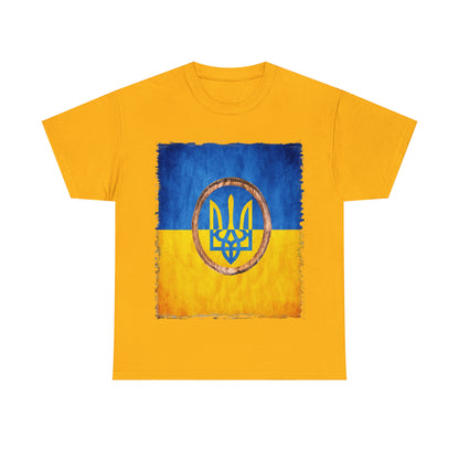 UKRAINIAN TRIDENT - Unisex Heavy Cotton Tee