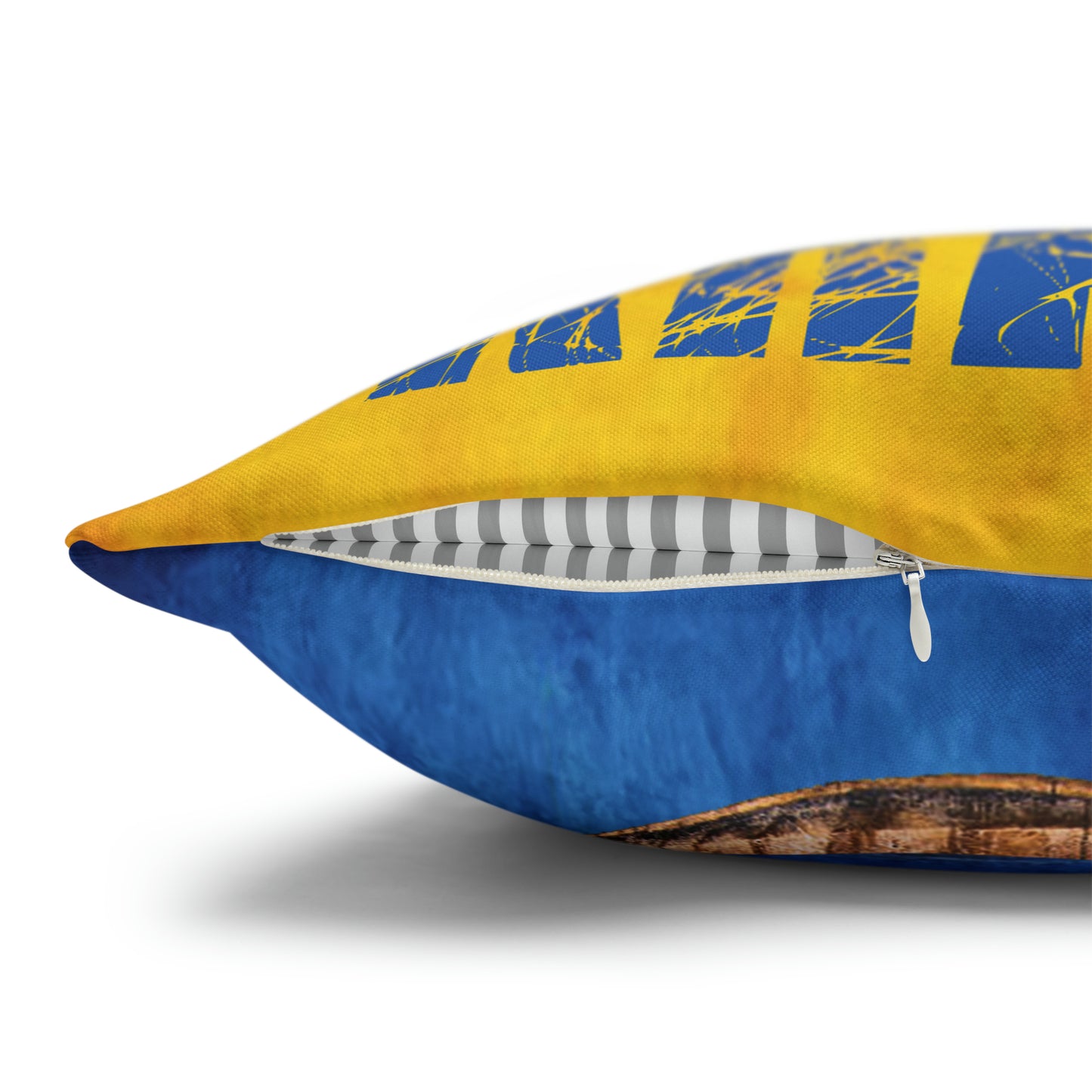 SLAVA UKRAINI & TRIDENT FLAG - Spun Polyester Pillowcase