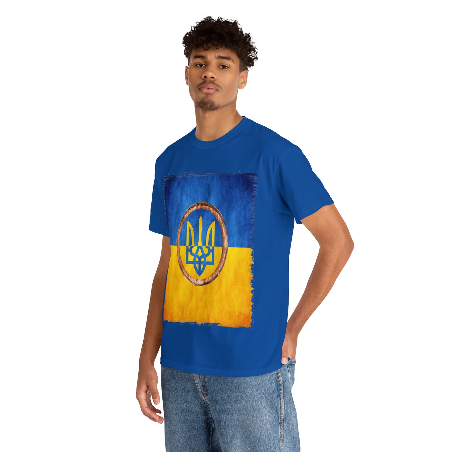 UKRAINIAN TRIDENT - Unisex Heavy Cotton Tee