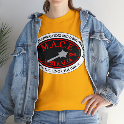 M.A.C.E. Emblem & Back Hands - Unisex Heavy Cotton Tee