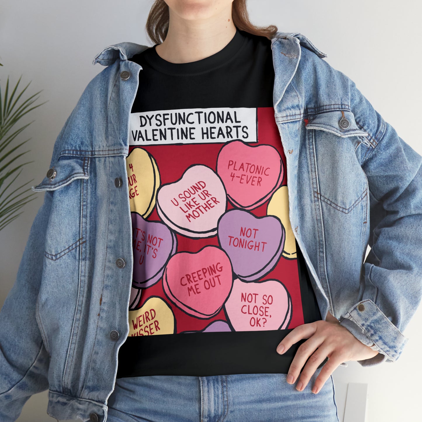 Dysfunctional Valentine's Hearts - Unisex Heavy Cotton Tee