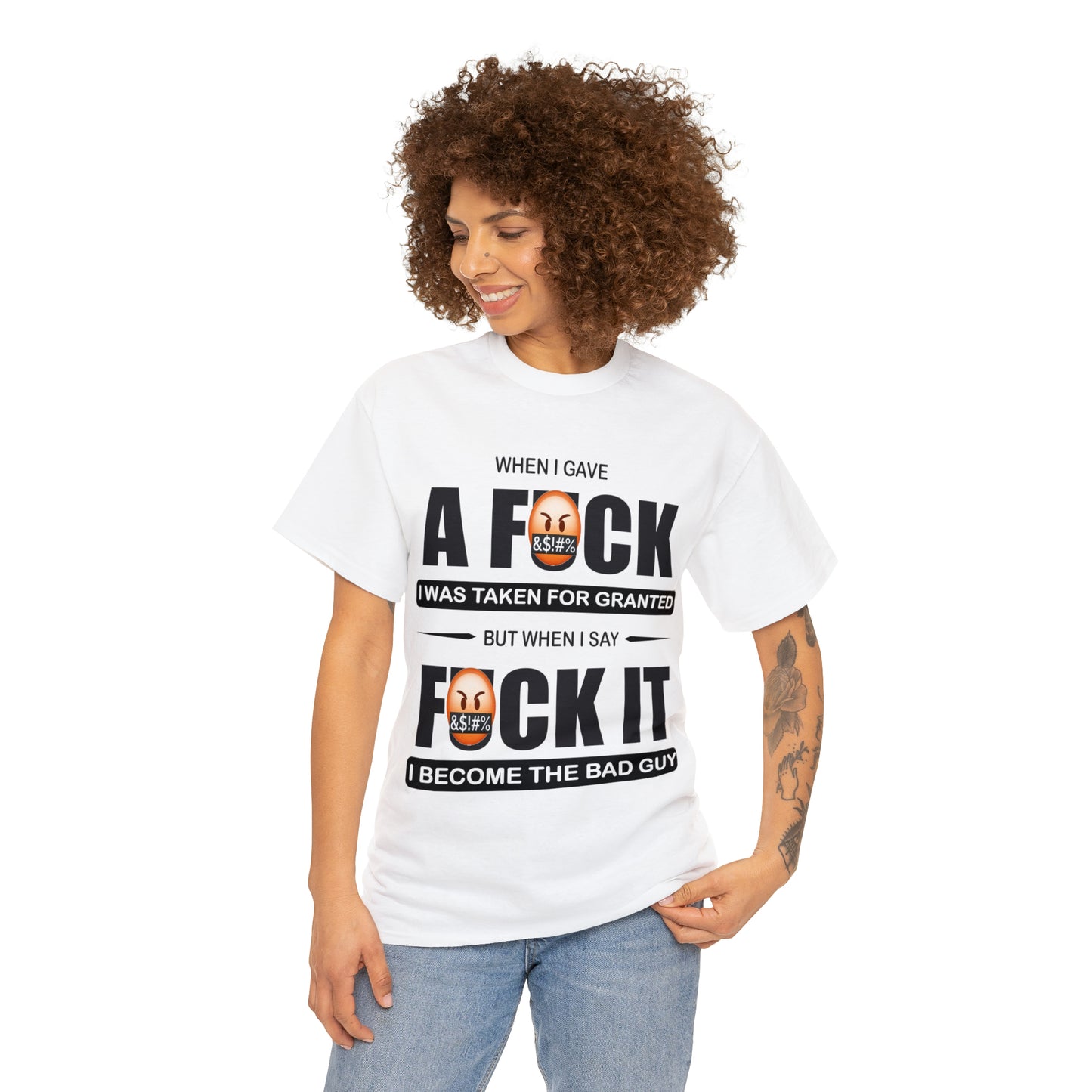 WHEN I GAVE A F***" - Funny Unisex Heavy Cotton Tee - USA