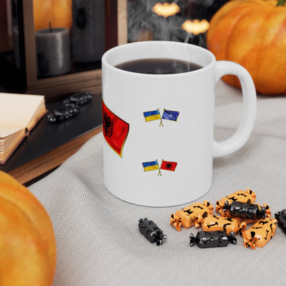 Ukrainian-Albanian NATO Supporter Mug