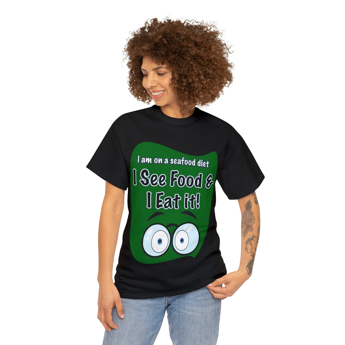 I See FOOD - Funny Unisex Heavy Cotton Tee - AUS