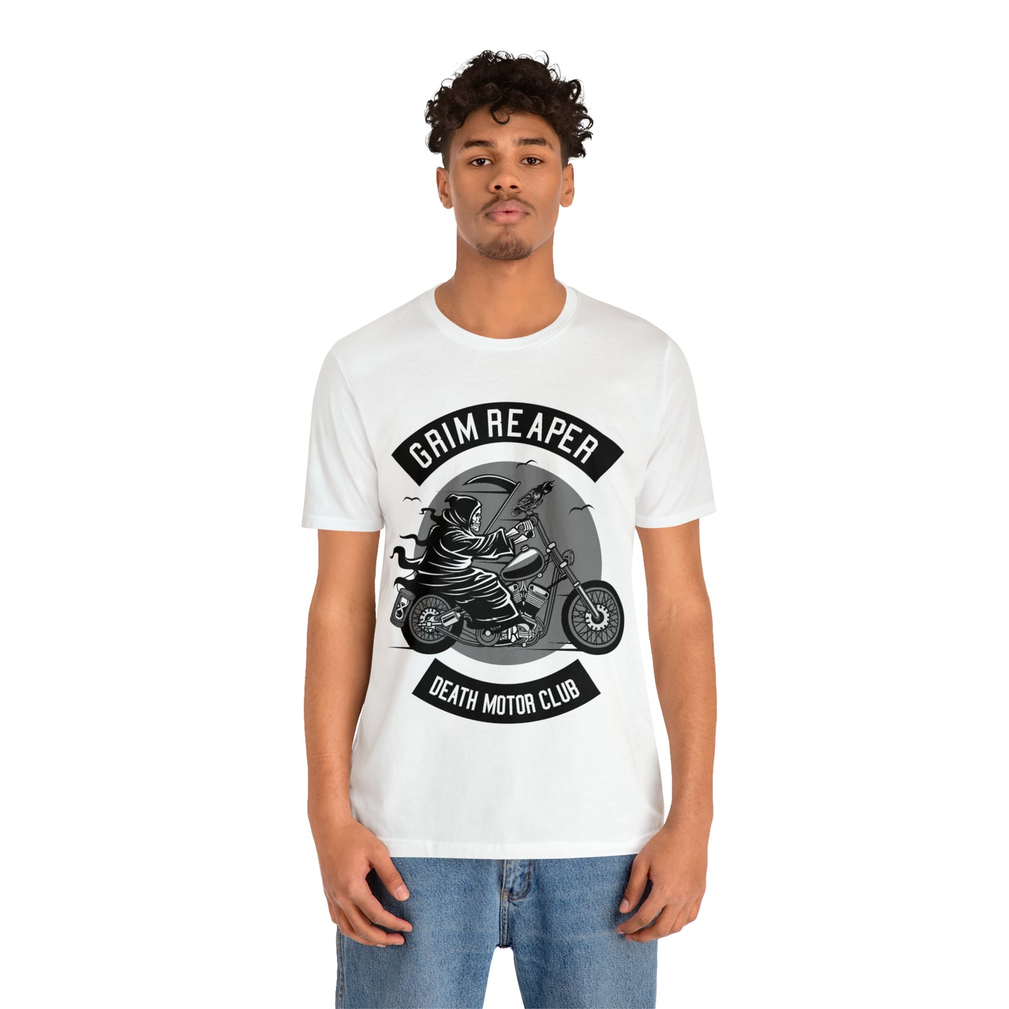 GRIM REAPER Death Motor Club - Unisex Jersey Short Sleeve Tee