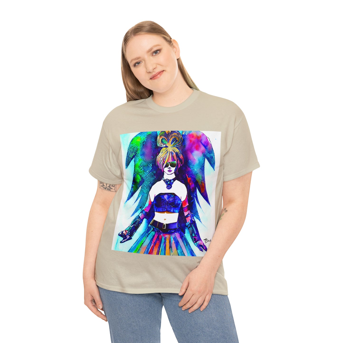 CYBER GIRL - Airt on a Shirt  - Unisex Heavy Cotton Tee - AUS