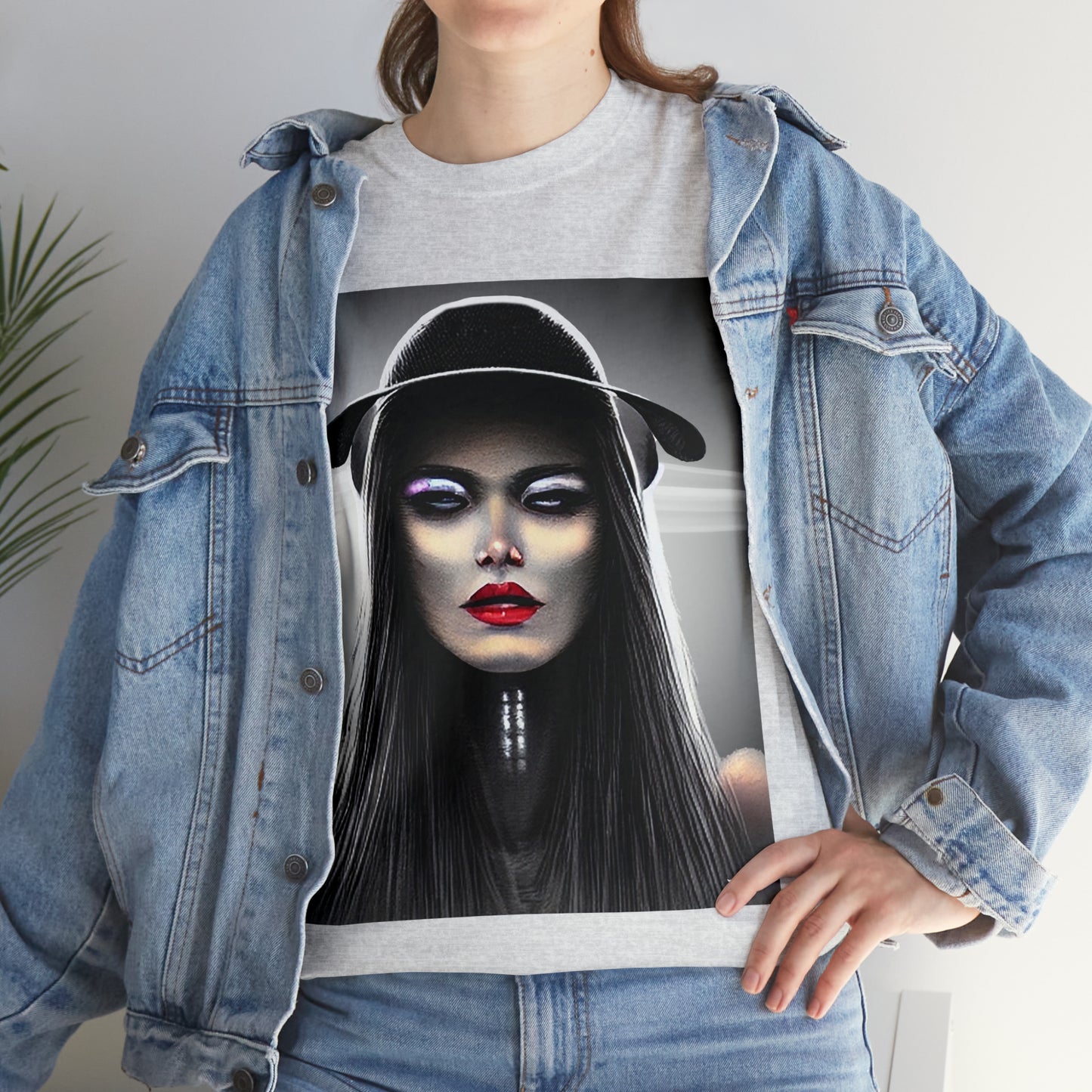 CYBERPUNK WITCH - Airt on a Shirt  - Unisex Heavy Cotton Tee - AUS