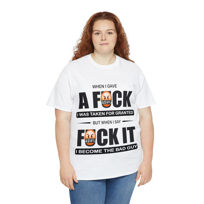 WHEN I GAVE A F***  - Funny Unisex Heavy Cotton Tee - AUS