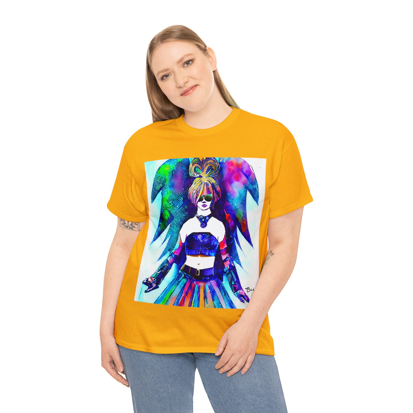 CYBER GIRL - Airt on a Shirt  - Unisex Heavy Cotton Tee - AUS