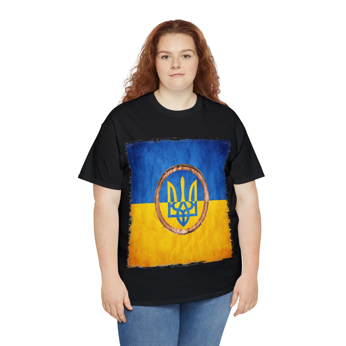 UKRAINIAN TRIDENT - Unisex Heavy Cotton Tee