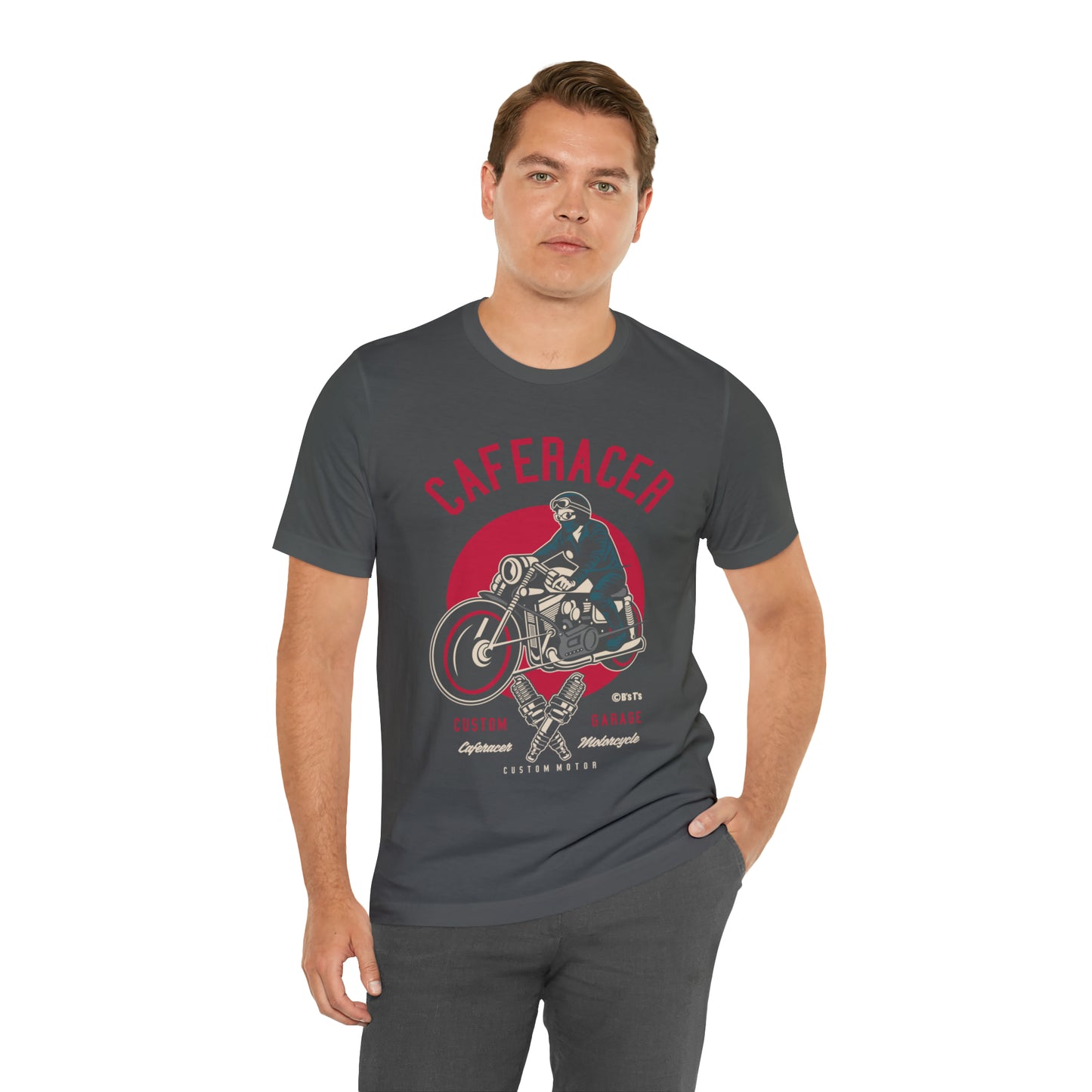 CAFE RACER Custom Garage - Unisex Jersey Short Sleeve Tee