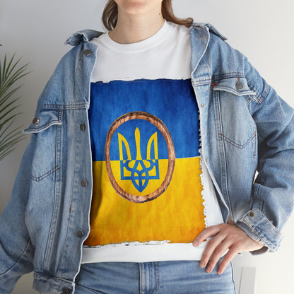 UKRAINIAN TRIDENT - Unisex Heavy Cotton Tee