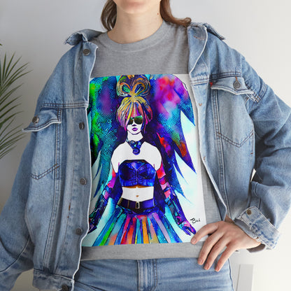 CYBER GIRL - Airt on a Shirt  - Unisex Heavy Cotton Tee - AUS