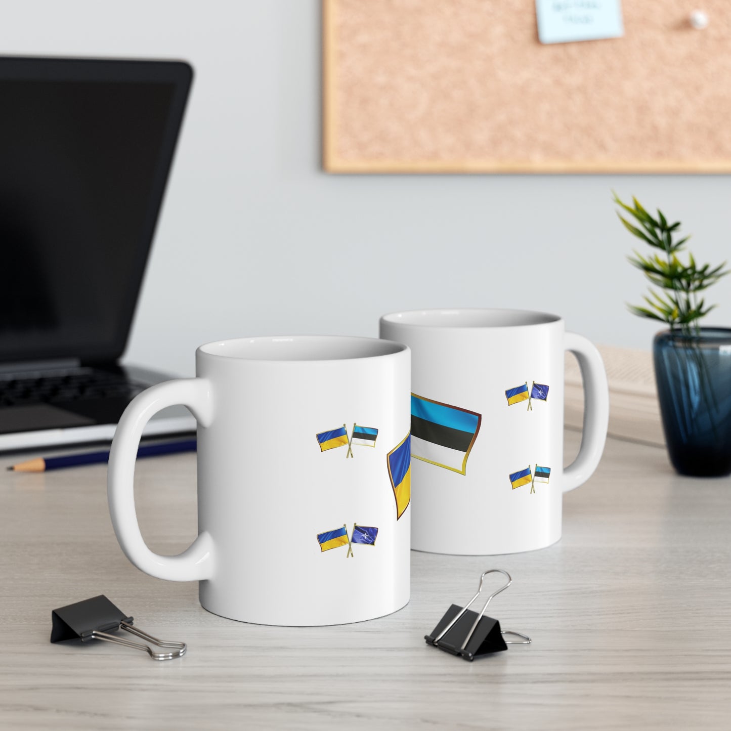 Ukrainian-Estonian NATO Supporter Mug