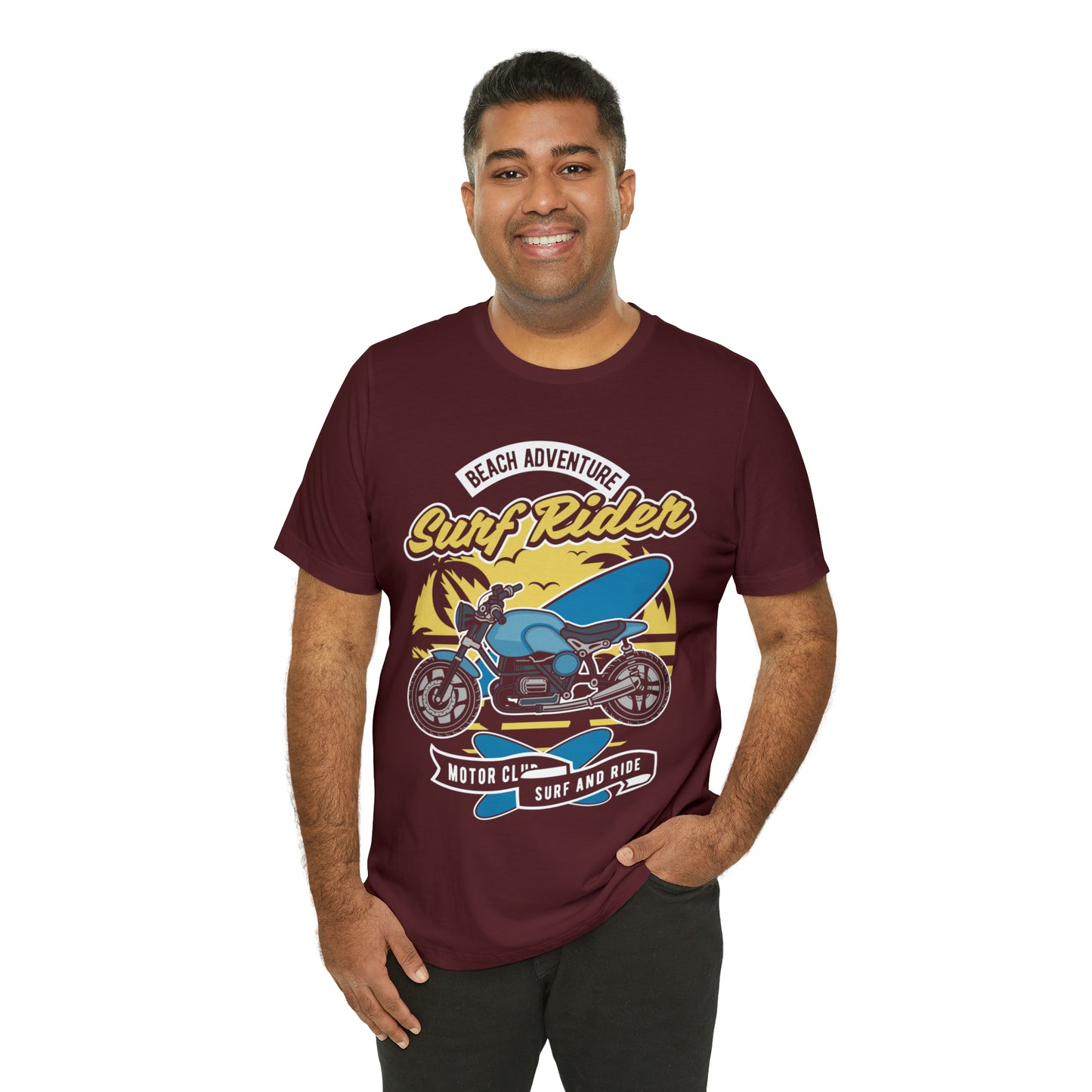 SURF RIDER - Printed in the USA - Unisex Jersey Short Sleeve Tee