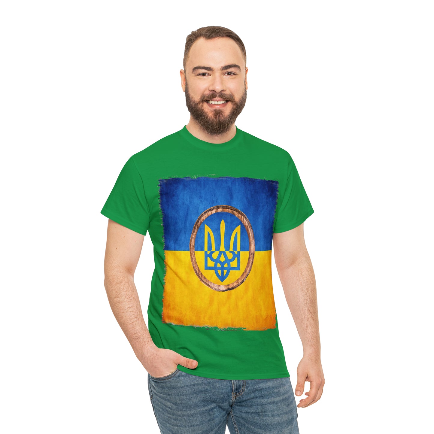 UKRAINIAN TRIDENT - Unisex Heavy Cotton Tee