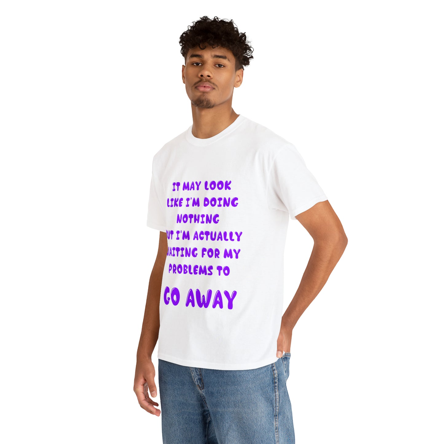 It May Look Like I'm Doing Nothing...  - Unisex Heavy Cotton Tee - AUS