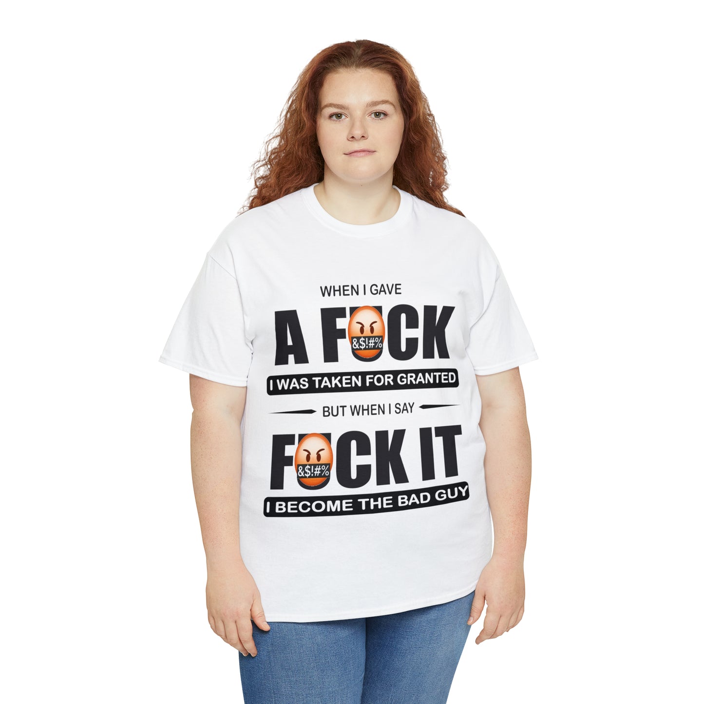 WHEN I GAVE A F***" - Funny Unisex Heavy Cotton Tee - USA