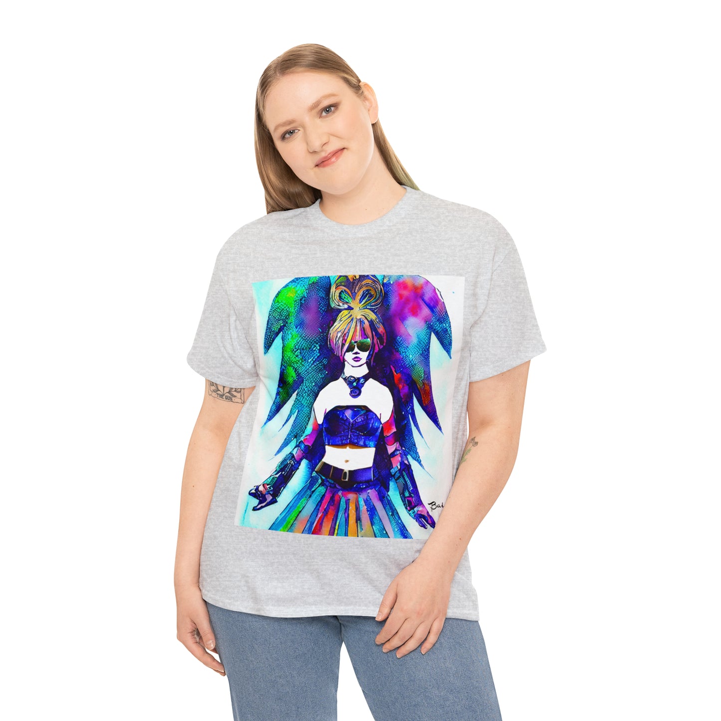 CYBER GIRL - Airt on a Shirt  - Unisex Heavy Cotton Tee - AUS