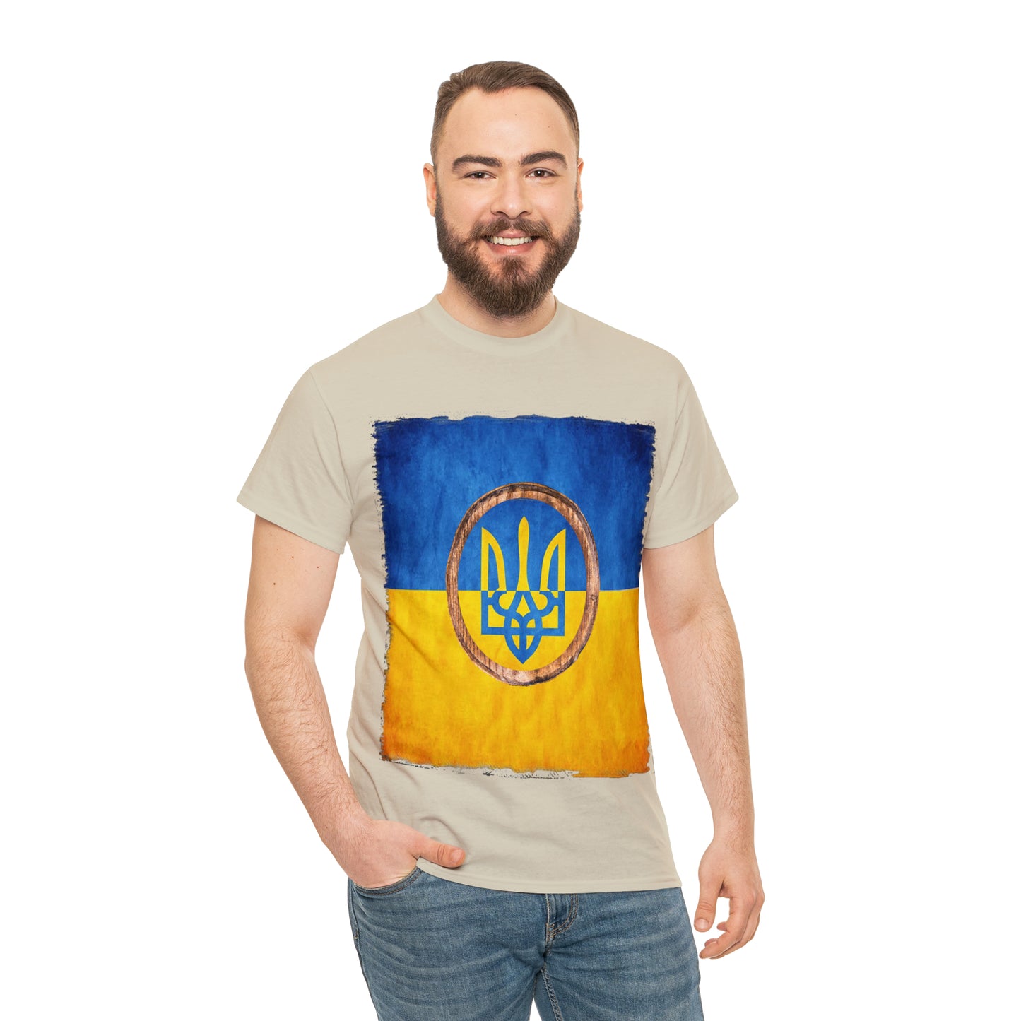 UKRAINIAN TRIDENT - Unisex Heavy Cotton Tee